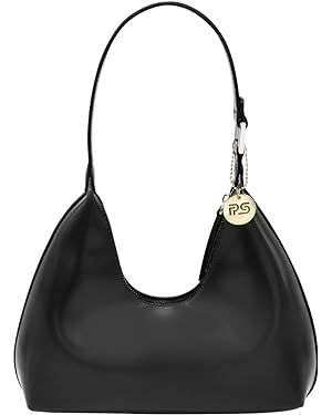 PS PETITE SIMONE Small Shoulder Bag for Women Everyday Purse Trendy Hobo bag Crescent Bag Structu... | Amazon (US)