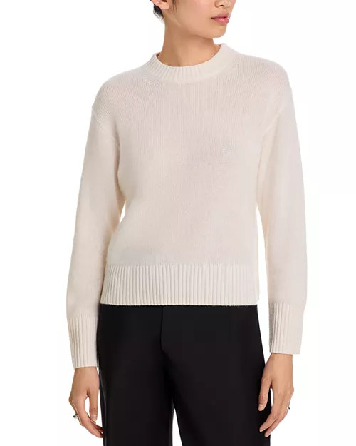 100% Cashmere Boxy Crewneck Sweater - Exclusive | Bloomingdale's (US)