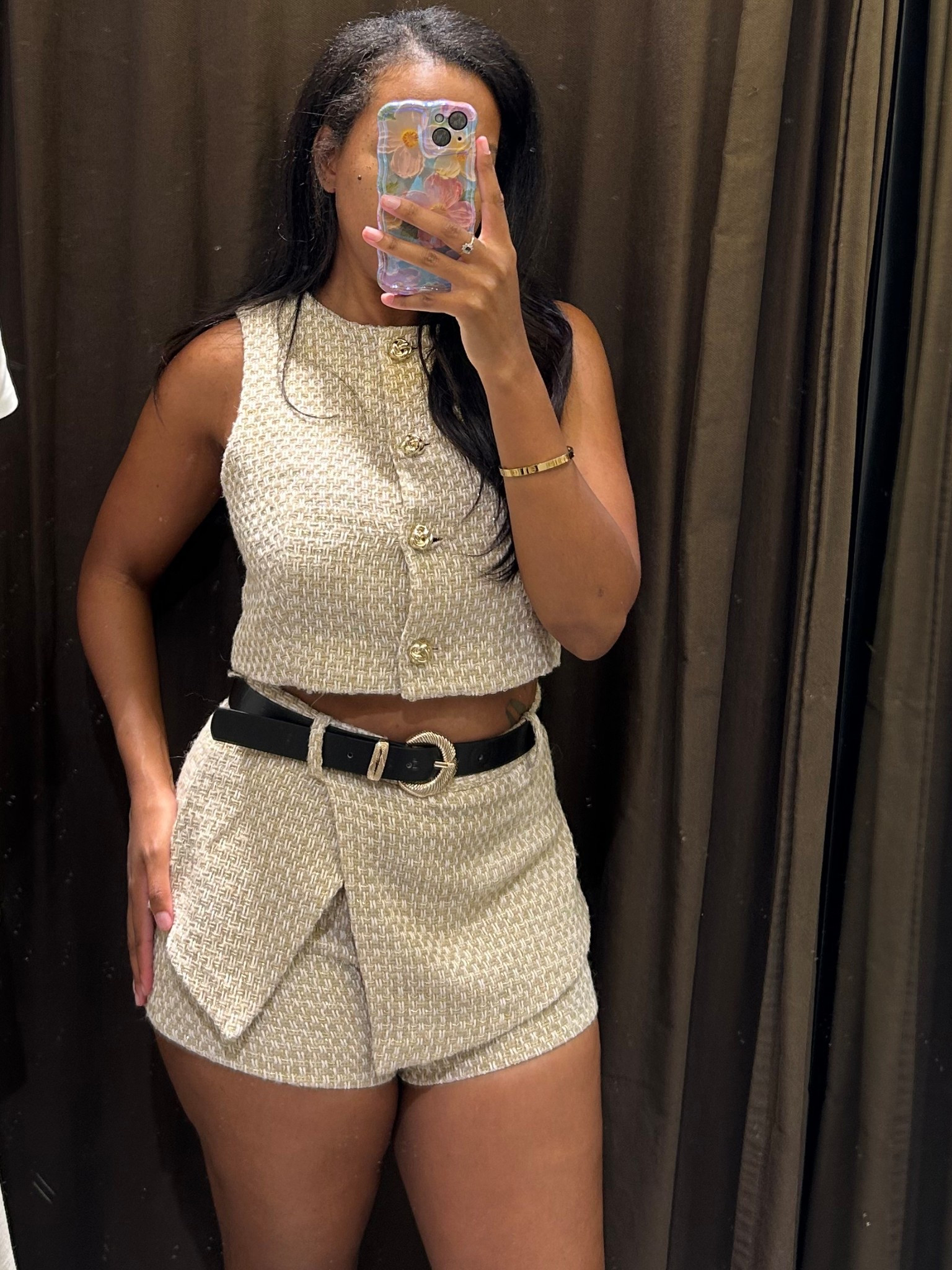 New arrivals! Such a cute tweed set😍 
Vacation outfit/ spring outfit/ resort wear/ high waisted skort/ tweed vest

#LTKStyleTip #LTKFindsUnder100