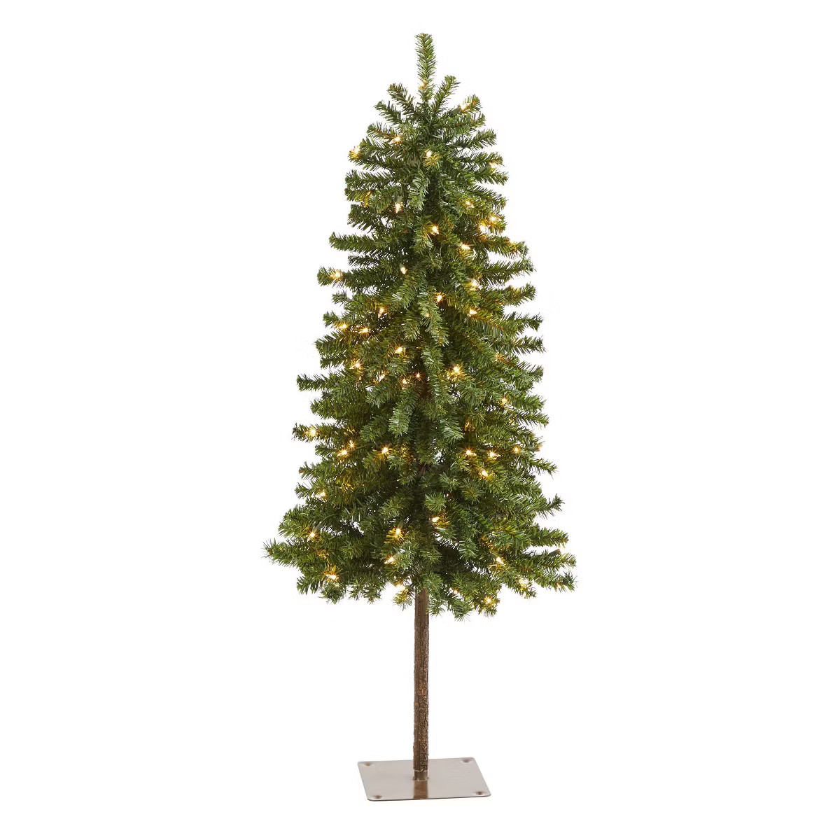 4ft Nearly Natural Pre-Lit Alpine Artificial Christmas Tree Clear Lights | Target