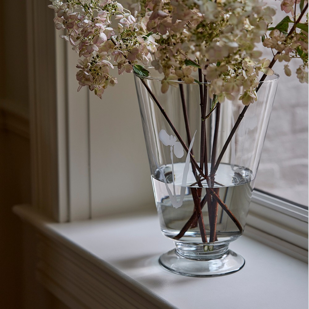 Josh Young x Williams Sonoma Home Chloe Etched Glass Vase | Williams-Sonoma