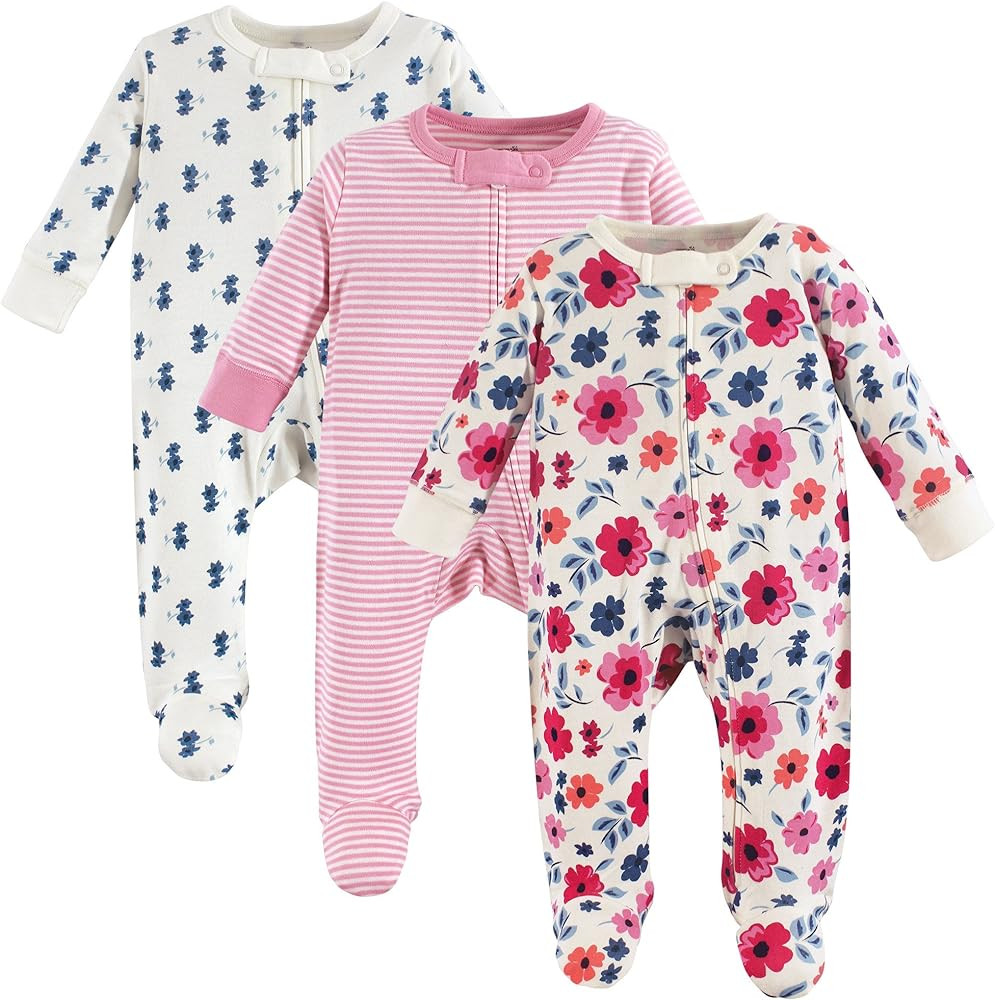 Touched by Nature Baby Girls' Organic Cotton Sleep and Play | Amazon (US)