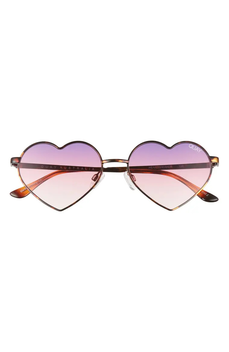 Heartbreaker 55mm Tinted Heart Sunglasses | Nordstrom