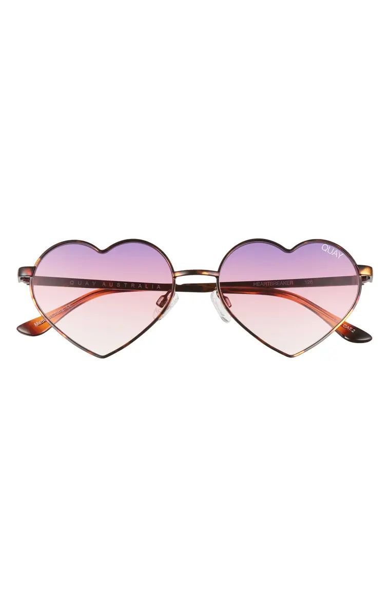 Heartbreaker 55mm Tinted Heart Sunglasses | Nordstrom
