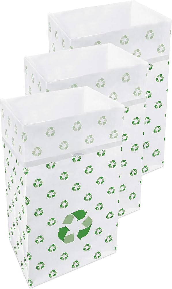 30 Gallon Disposable Trash Cans (3-Pack). Reusable Garbage and Recycling Bins for Parties, Events... | Amazon (US)