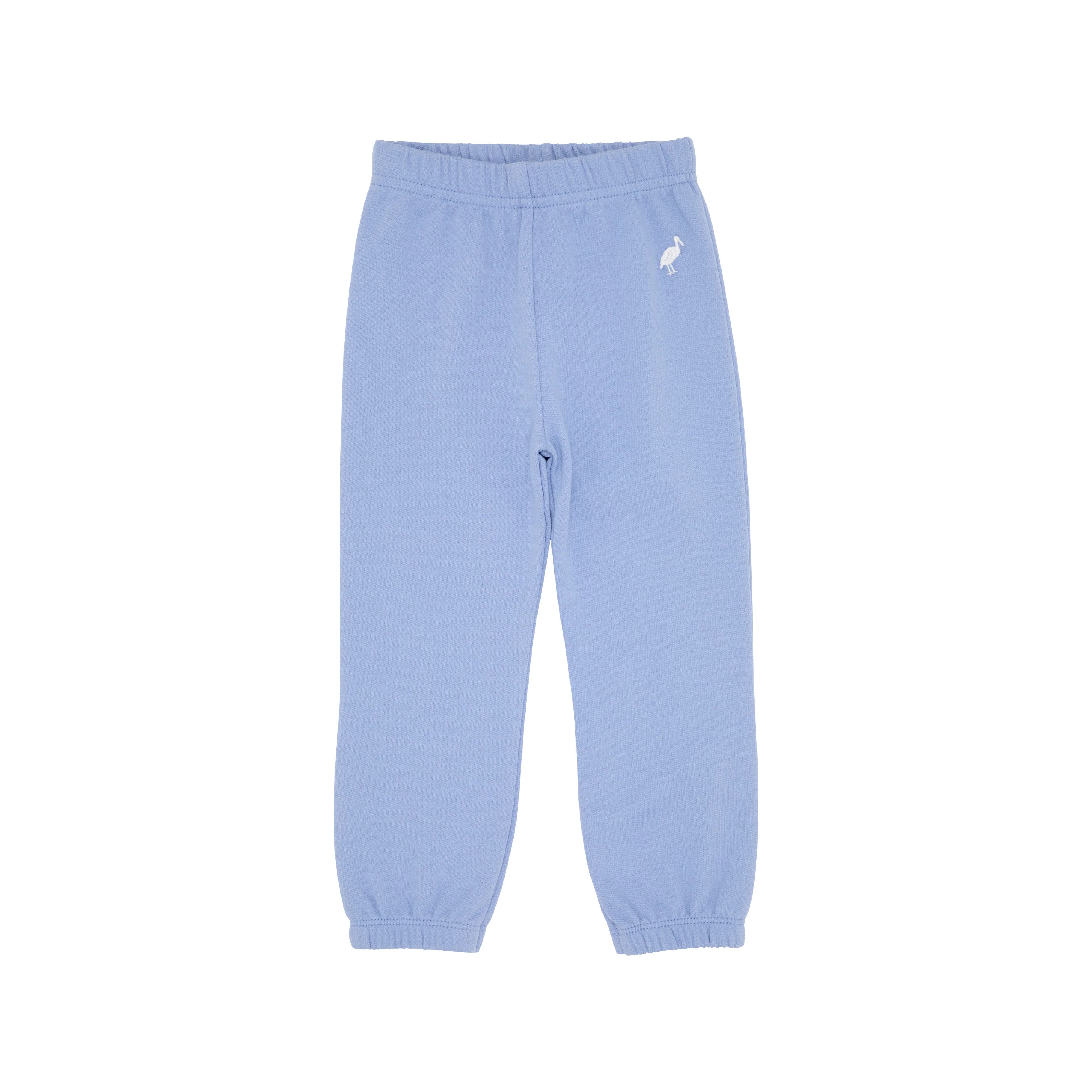 Gates Sweeney Sweatpants - Park City Periwinkle with Worth Avenue White Stork | The Beaufort Bonnet Company
