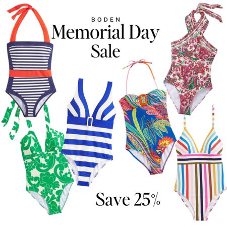 Swim on sale! 

Save 25% off at Biden with code: B6Y9

One piece swimsuits that are actually cute! Fun stripes, pretty patterns and gorgeous details. 

Bright or solid there's something for everyone! 

#swimsuits #poolsidestyle #pool #onepiece #beachstyle #bikini #red #coastal #vacationoutfits #swim

#LTKSwim #LTKSaleAlert #LTKOver40