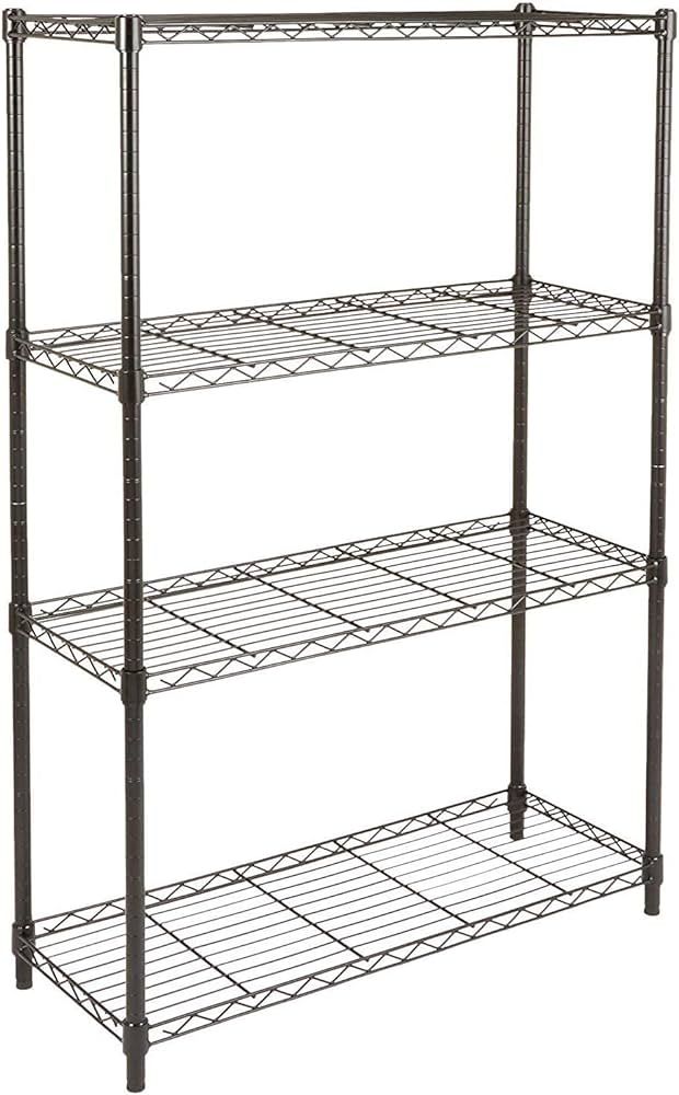 Amazon Basics 4-Shelf Adjustable, Heavy Duty Storage Shelving Unit (350 lbs loading capacity per ... | Amazon (US)