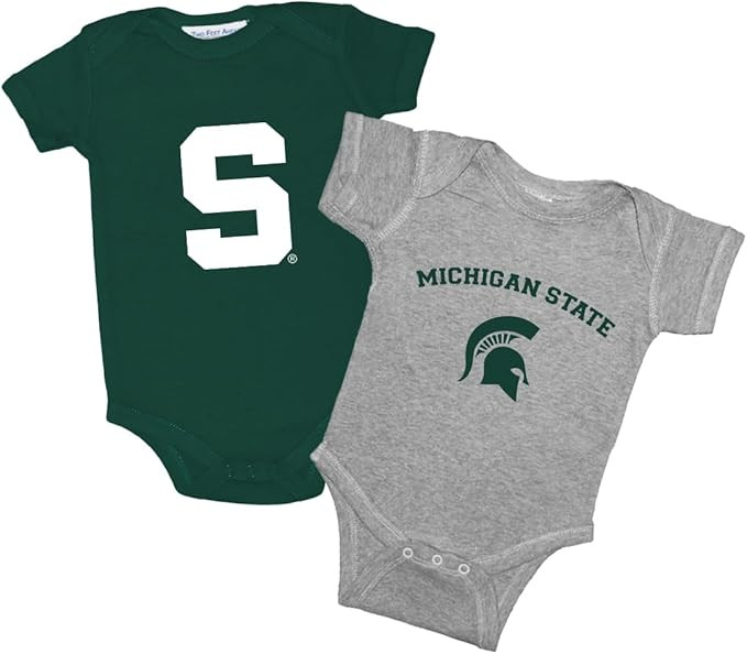 Two Feet Ahead 2 Pack Baby Bodysuit Creeper Newborn Infants Licensed Sizes 0-3M 6M 12M | Amazon (US)