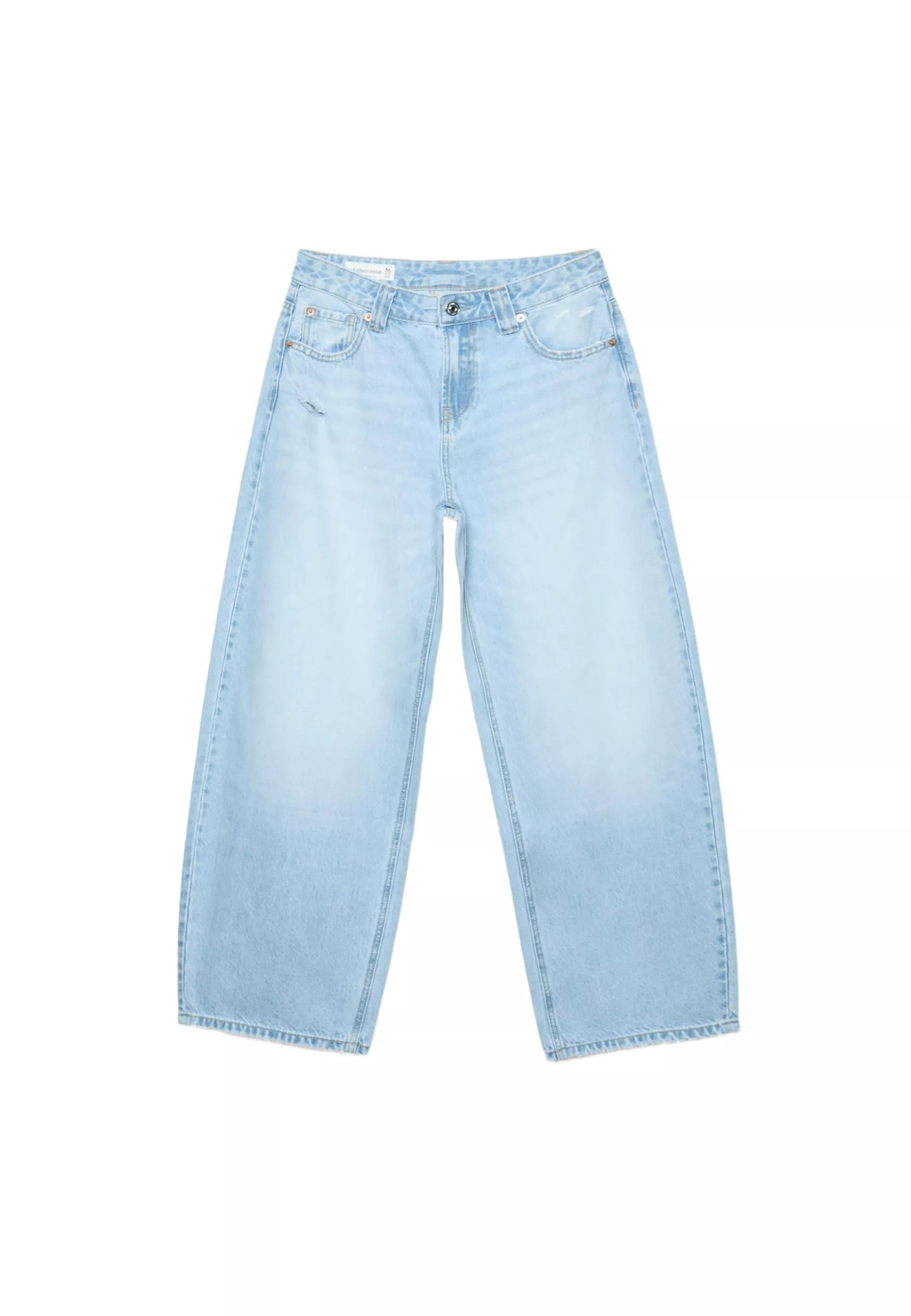 D80 Barrel fit jeans - Women's Mocacos Nuevo | Stradivarius United Kingdom | Stradivarius (UK)