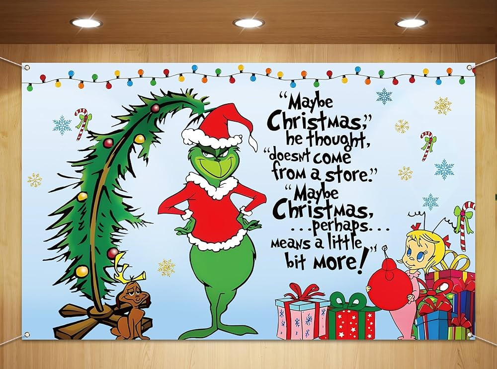 Sunwer Merry Christmas Photo Booth Backdrop Green Elf Winter Holiday Party Decor Xmas Indoor Outd... | Amazon (US)