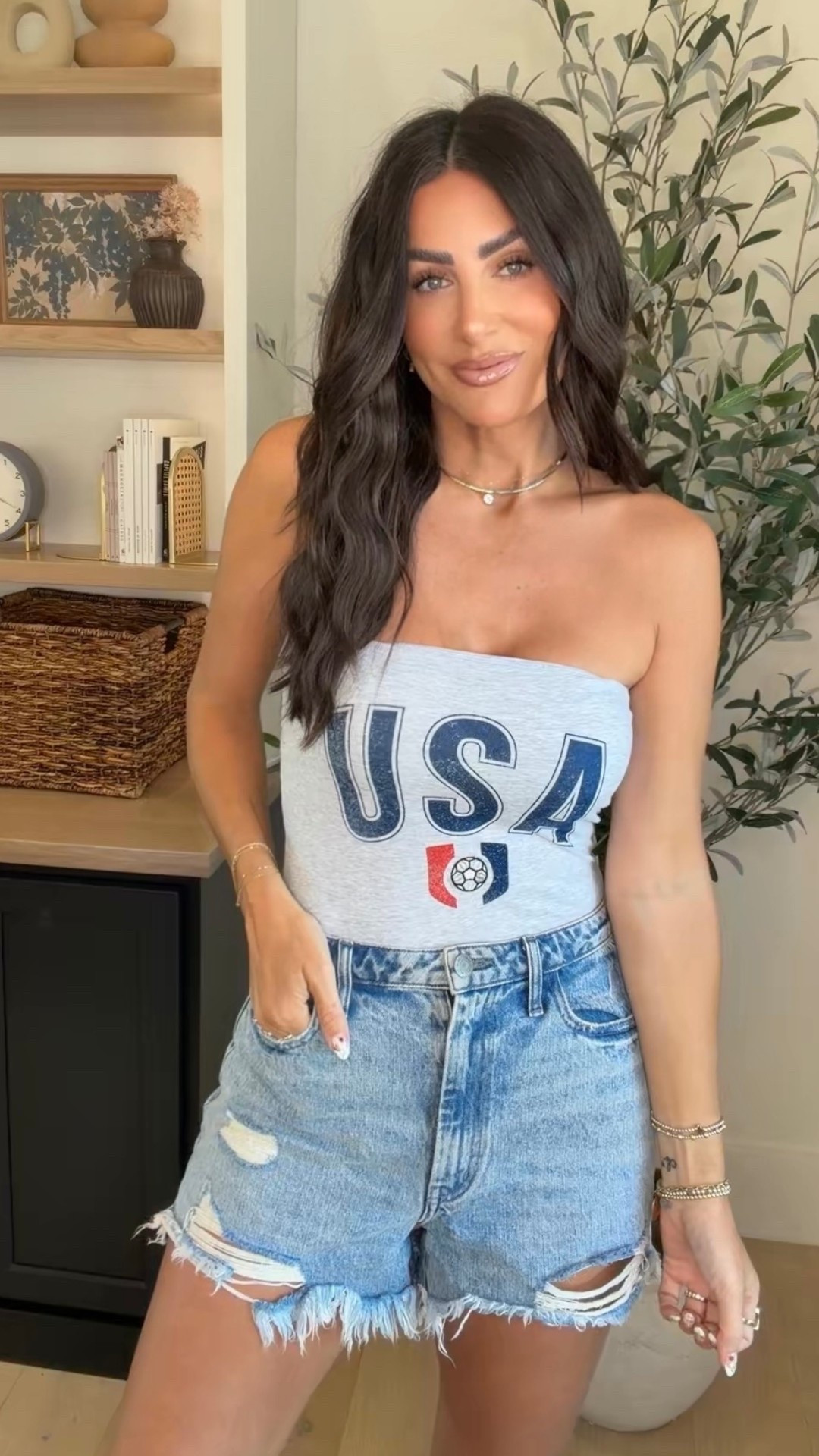 USA strapless (size small) 

#LTKootd #LTKSeasonal