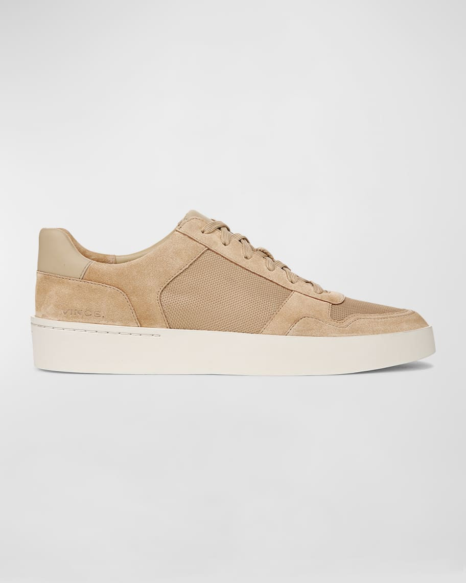 Vince Men's Peyton II Textile and Leather Low-Top Sneakers | Neiman Marcus