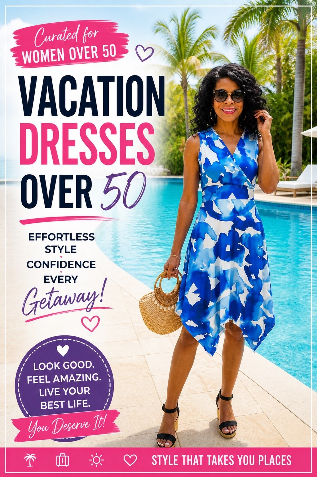 Girl!

This vacation dress is it.

Shows off curves.
