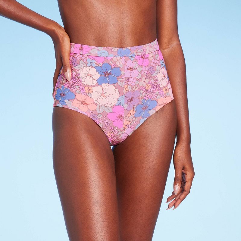 Women's Cheeky Boyshorts Bikini Bottom - Wild Fable™ Floral Print | Target
