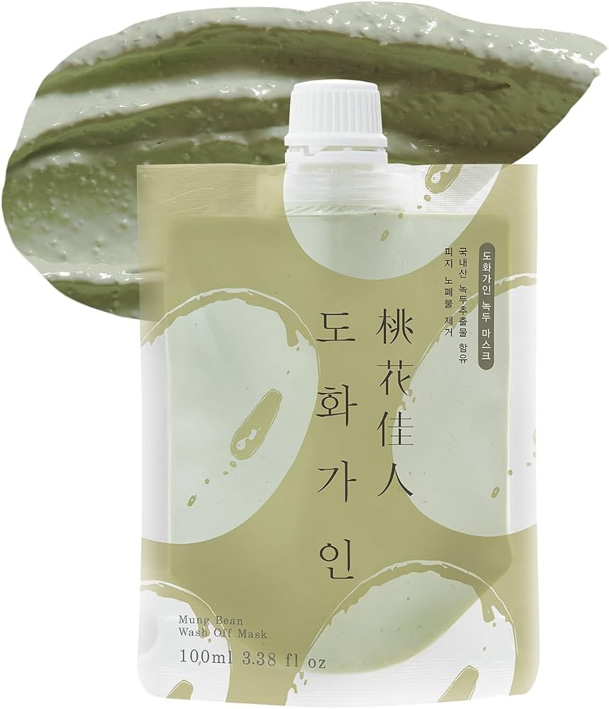 Mascarilla facial Wash Off Mung Bean | Ingredientes cosechados nacionalmente, control suave del s... | Amazon (US)