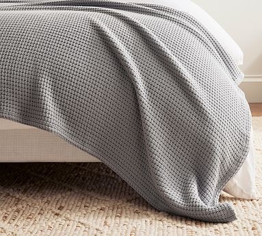 SleepSmart™ Temperature Regulating Basketweave Blanket | Pottery Barn (US)