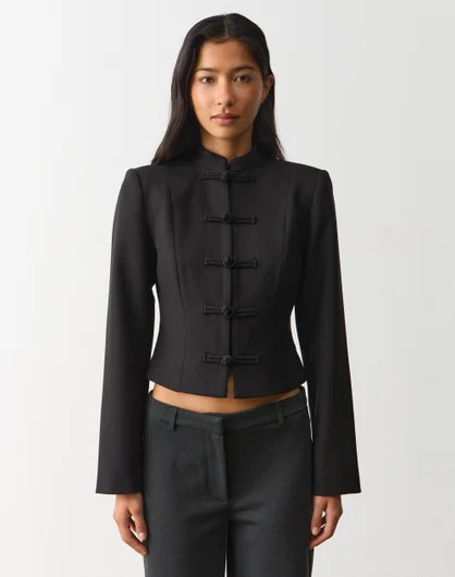 Clasp Detail Tailored Blazer | Glassons (Australia)