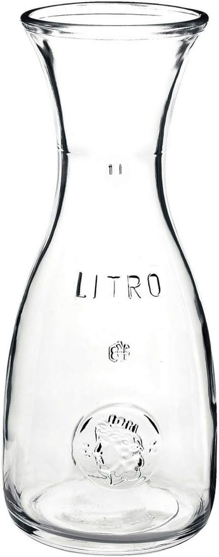 Bormioli Rocco Misura PZ Wine Carafe – Wide Mouth Clear Glass Carafe Pitcher For Water, Juice, ... | Amazon (US)