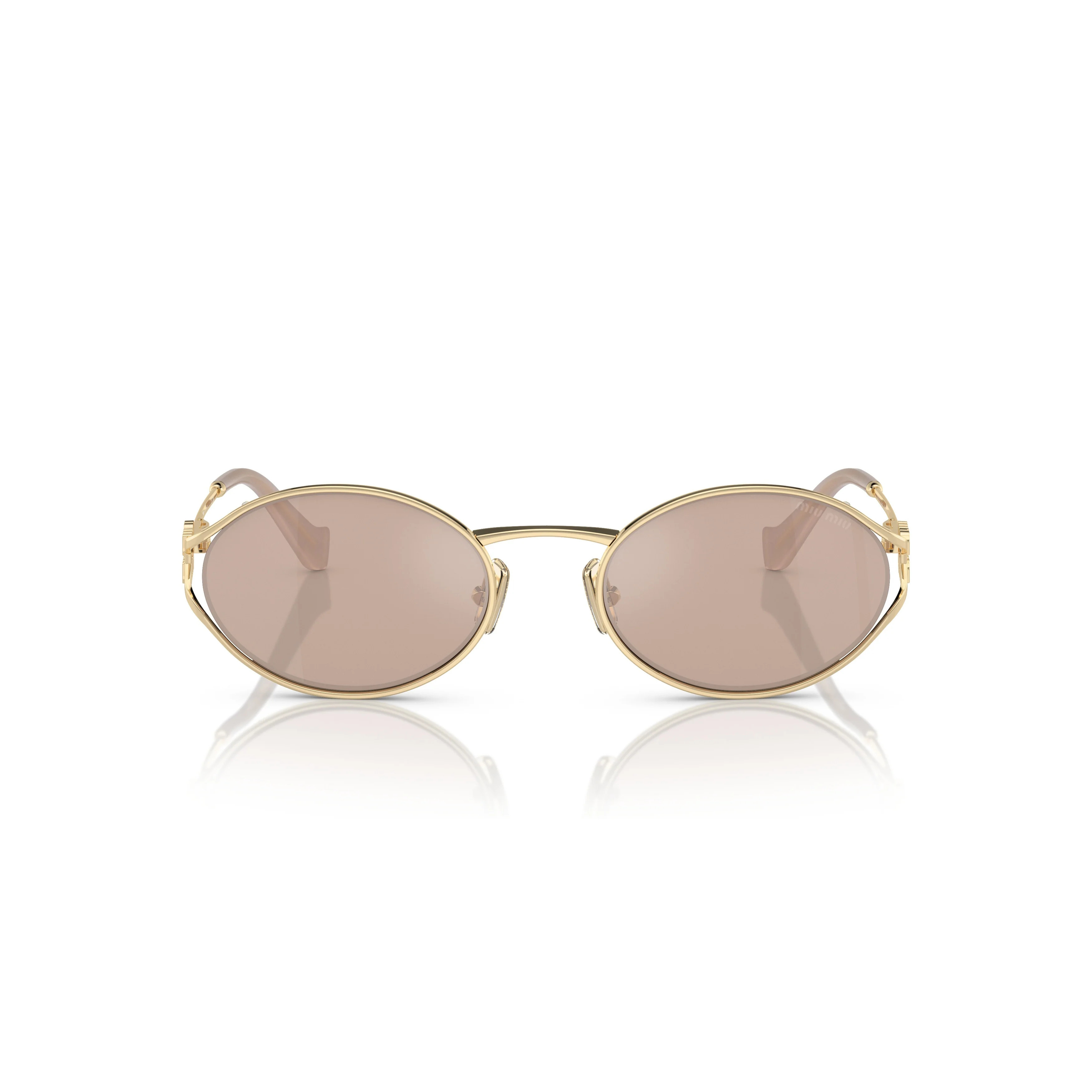 0mu 52ys Oval Gold-tone Sunglasses | Shop Simon