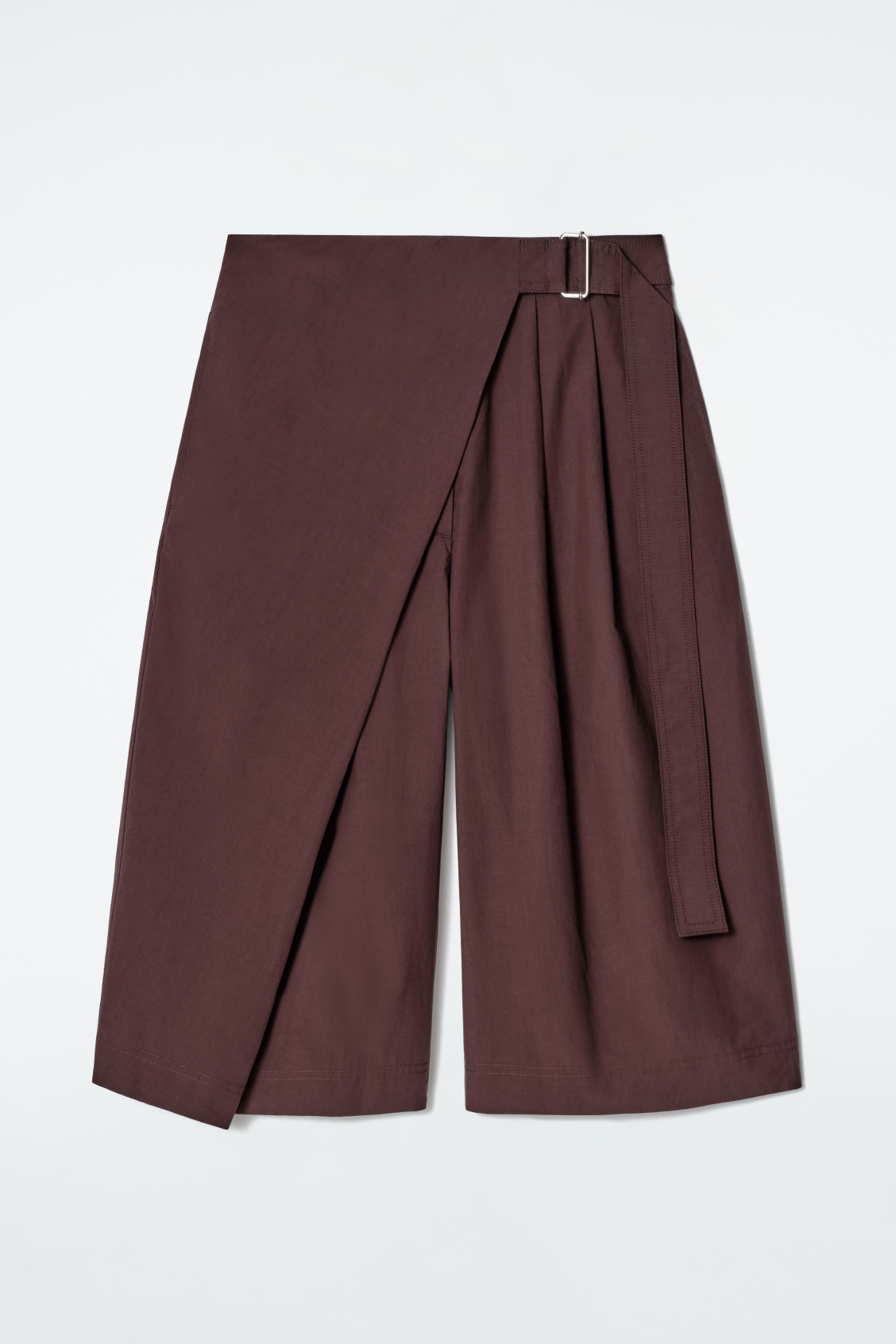 BELTED WRAP-FRONT COTTON SHORTS | COS (US)