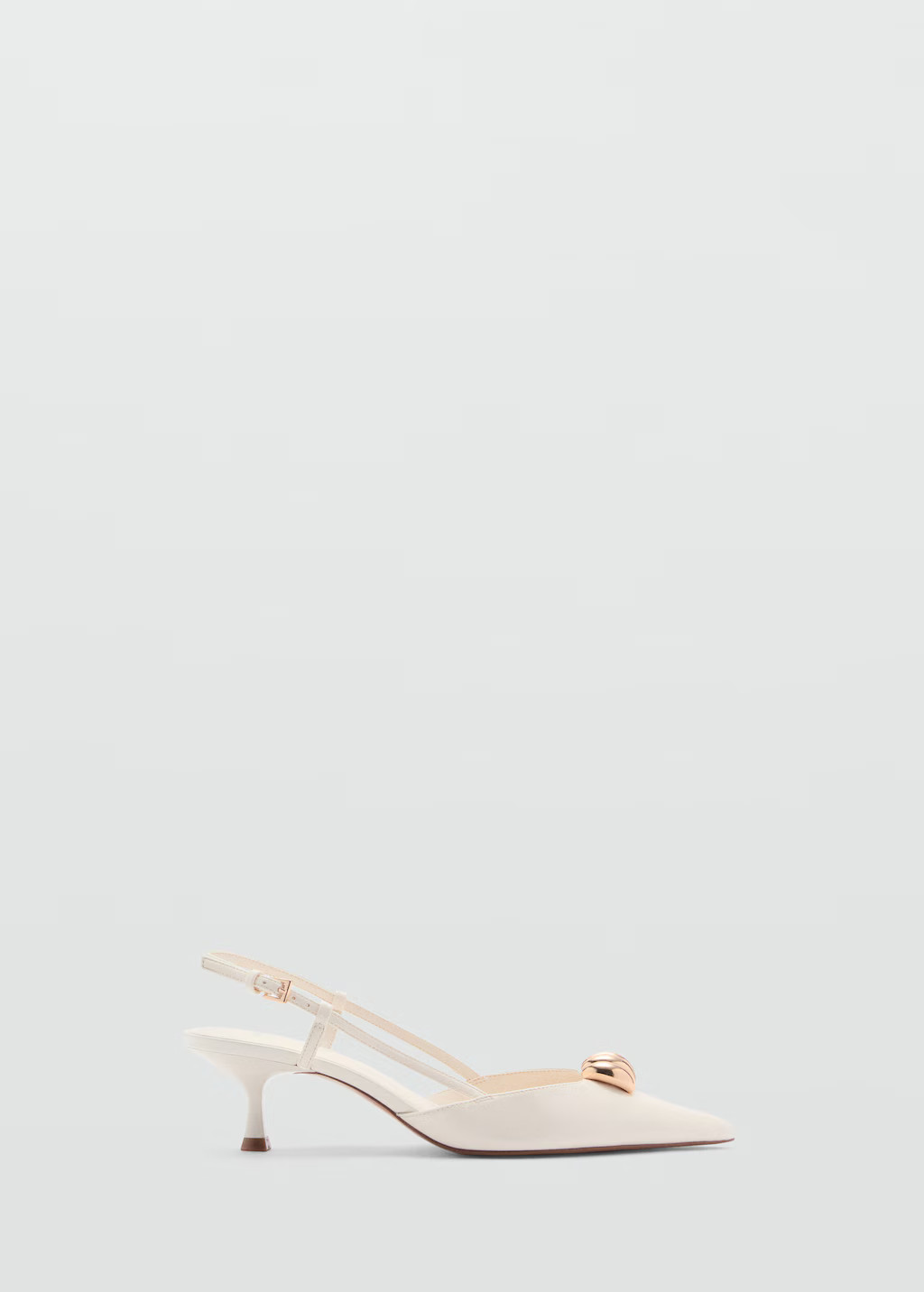 High-heeled shoes with metallic detail - Women | MANGO United Kingdom | MANGO (UK)