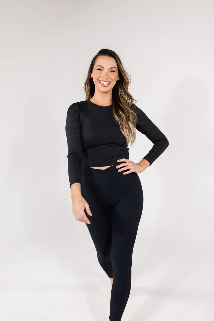 Aire Cinched Long Sleeve Baby Tee | Salt Project