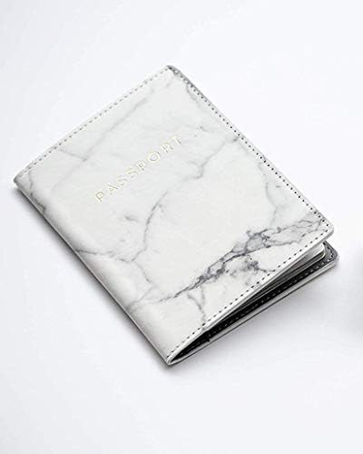 Eccolo World Traveler Travel Passport Cover Case with Storage Pocket, Marble, 6.4X4 | Amazon (US)