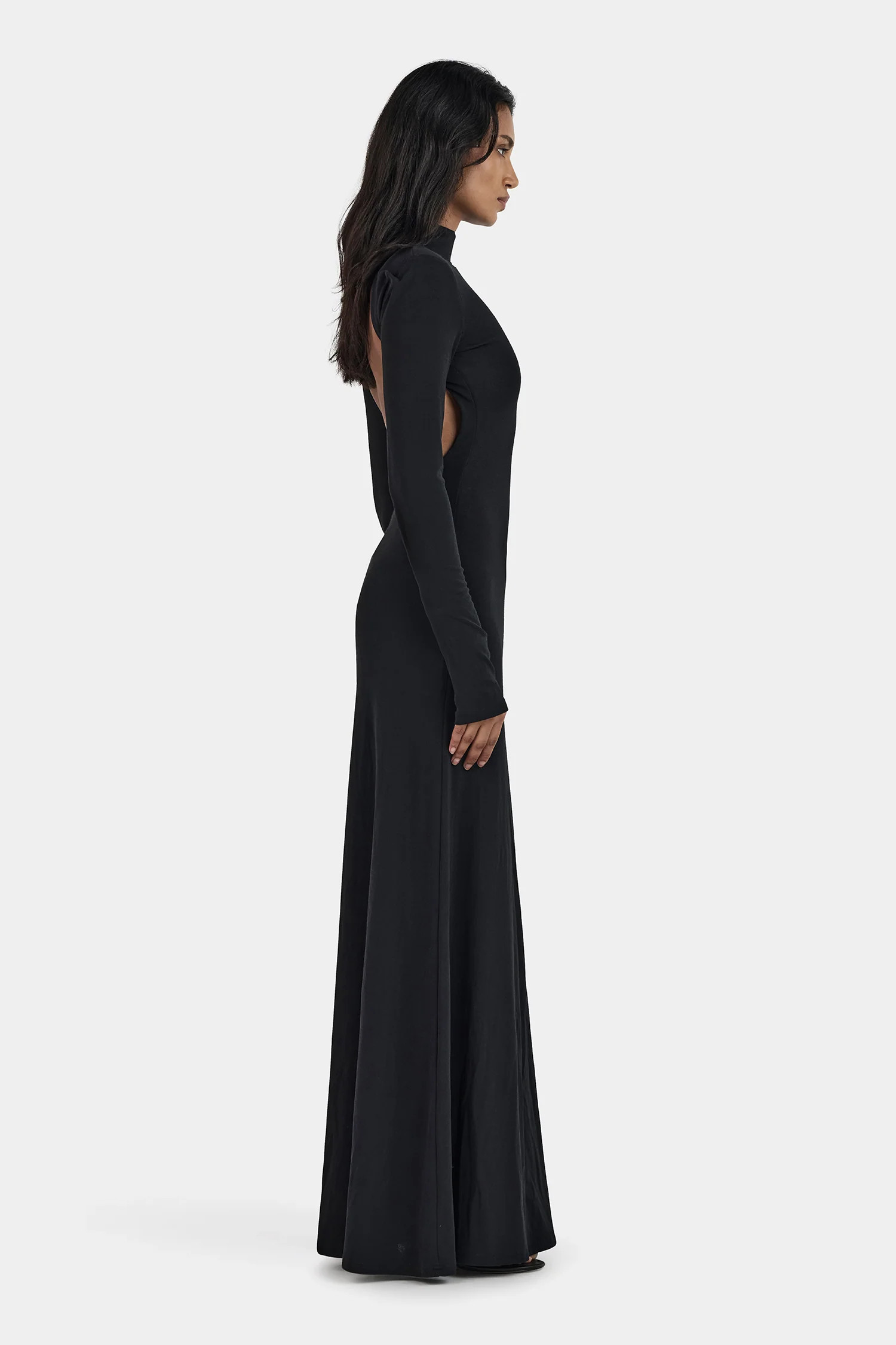 Daphne Maxi Dress Black | Hansen and Gretel