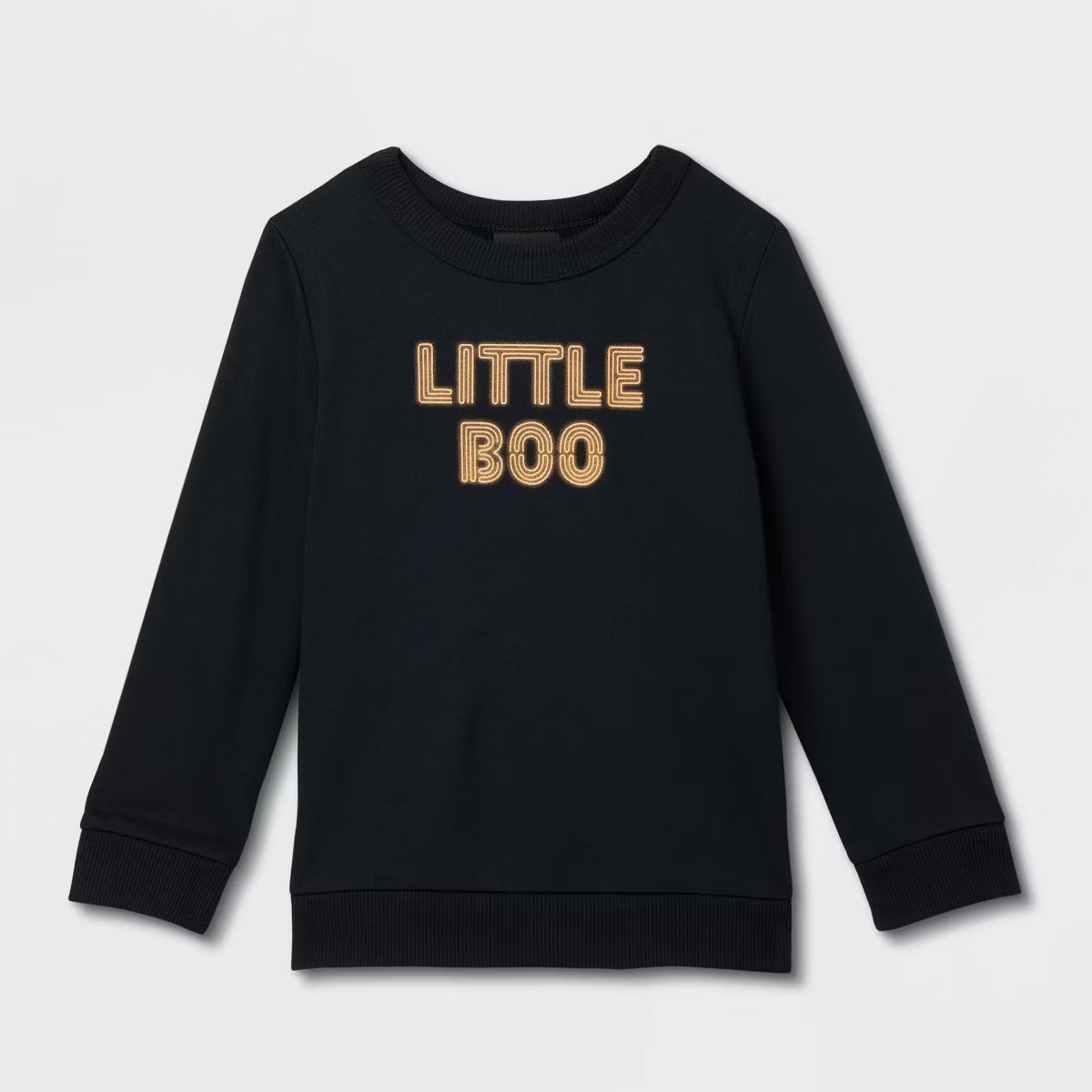 Toddler Halloween "Little BOO" Glow-in-the-Dark Sweatshirt - Hyde & EEK! Boutique™ Black | Target