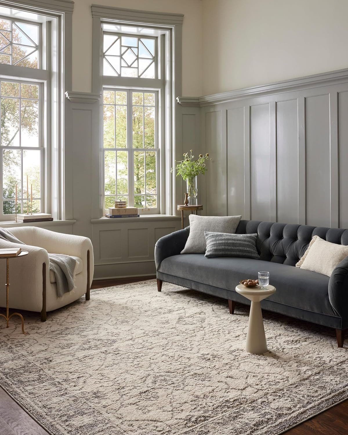 Loloi Magnolia Home Gigi Ivory/Stone 7'-10" x 10' Area Rug | Amazon (US)