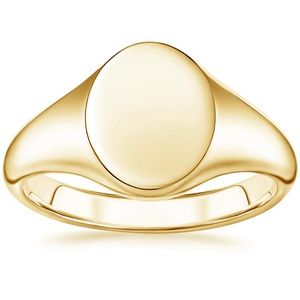 18K Yellow Gold Classic Signet Ring | Brilliant Earth