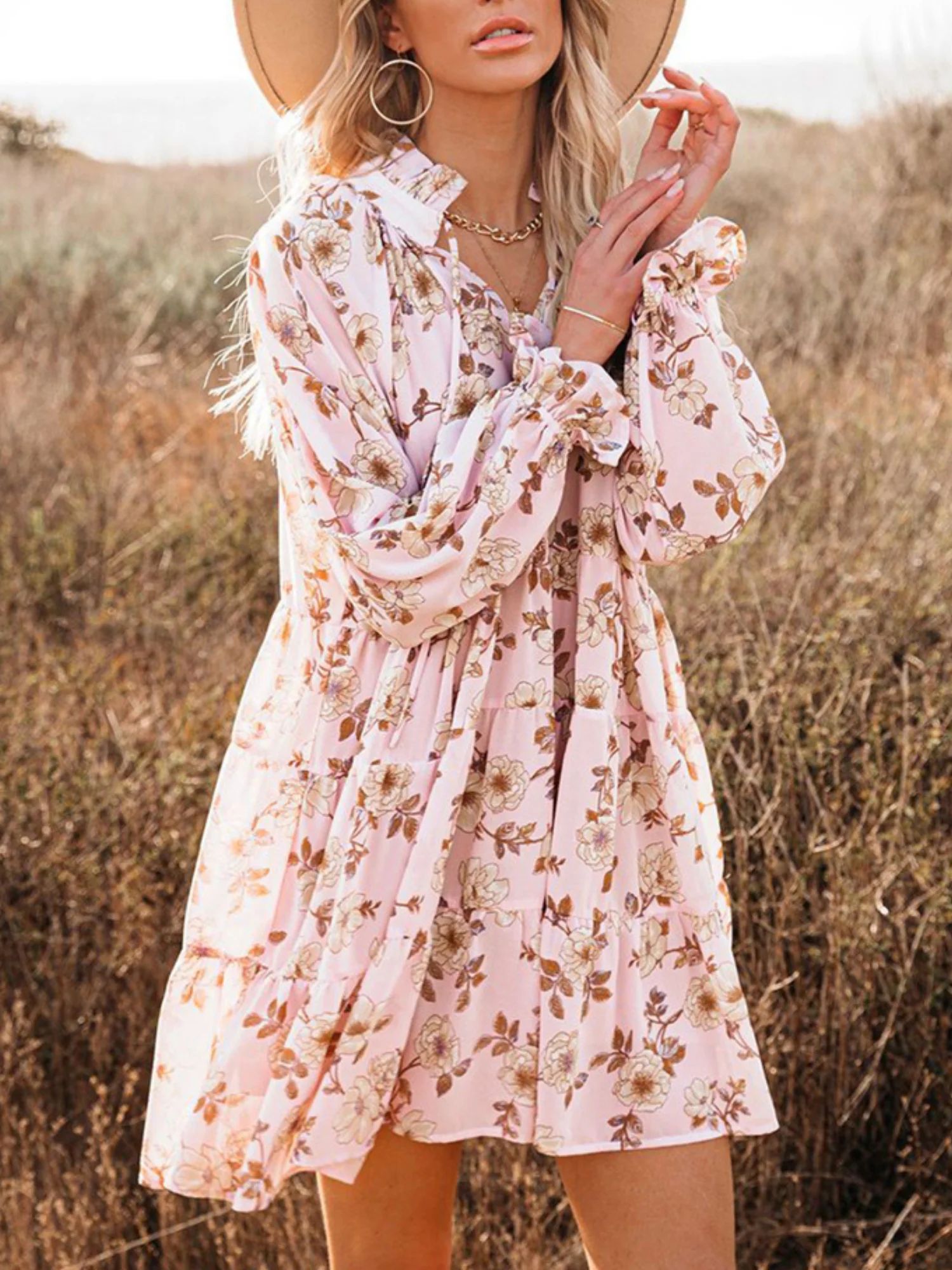 'Kaiya' Floral Printed Dolly Dress (2 Colors) | Goodnight Macaroon