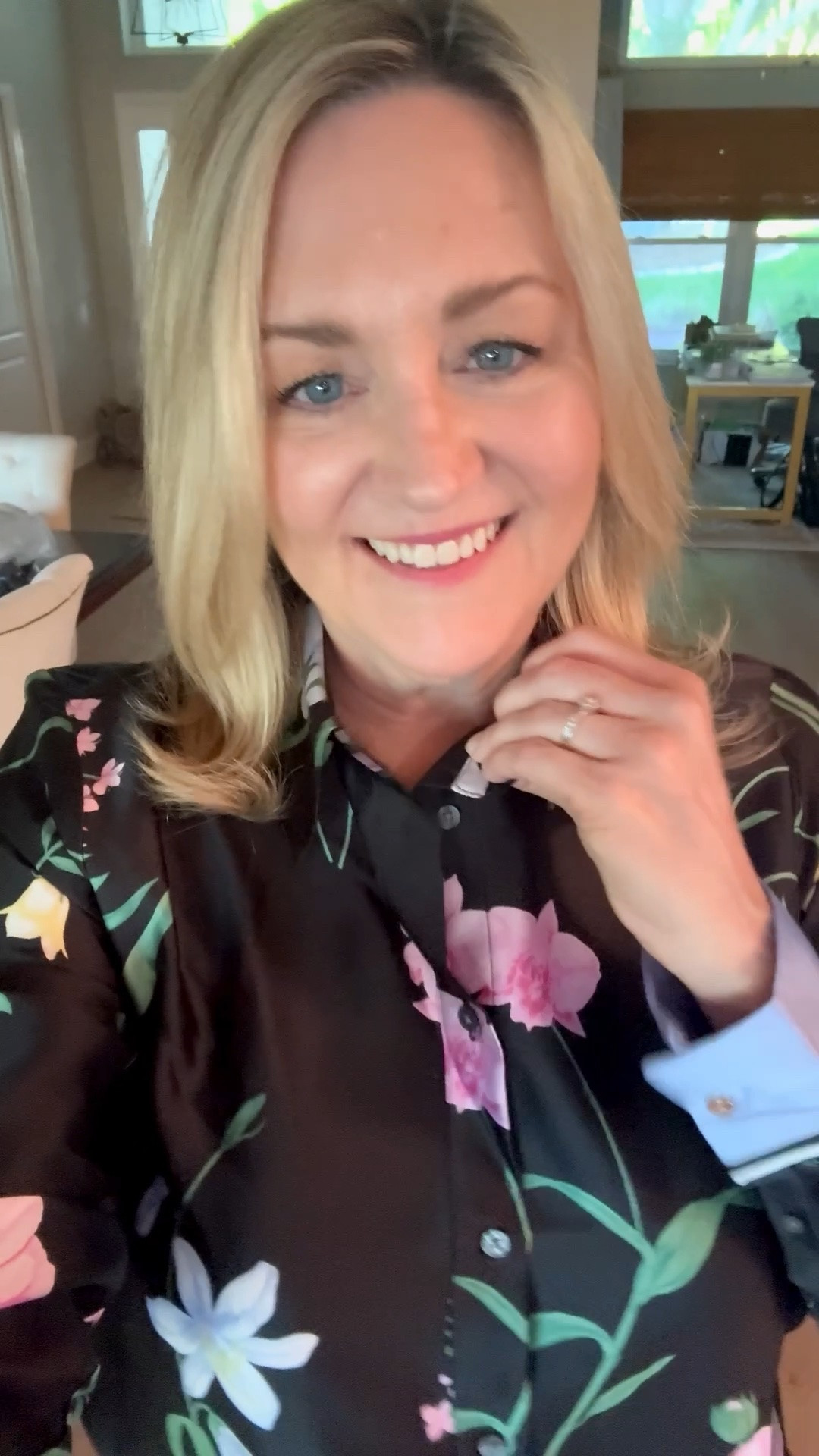 Love this gorgeous floral blouse for spring outfits, summer outfits and work outfits

#LTKMothersDay #LTKootd #LTKSeasonal
