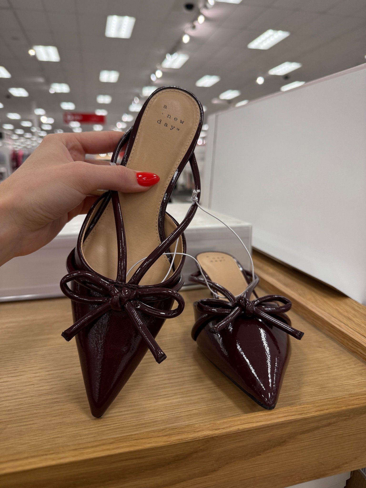 I’m calling it - these are going to sell out for fall shoes 🤩 way too cute!! 
#burgundy #heels 

#LTKShoeCrush #LTKWorkwear #LTKFindsUnder50