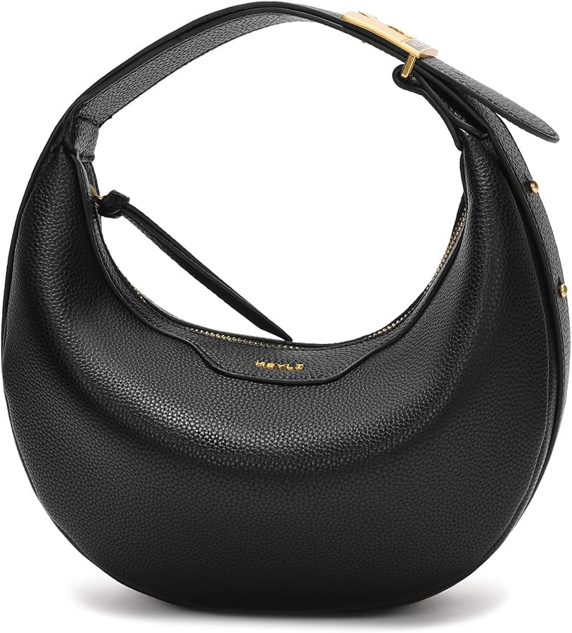 Keyli Crescent Shoulder Bag for Women Trendy Leather Crossbody Hobo Purse Vegan Clutch Handbag Ad... | Amazon (US)