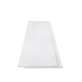 0. 3125 in. D x 5.25 in. W x 96 in. L Glue-On Tongue and Groove White PVC Panel Molding Shiplap P... | The Home Depot