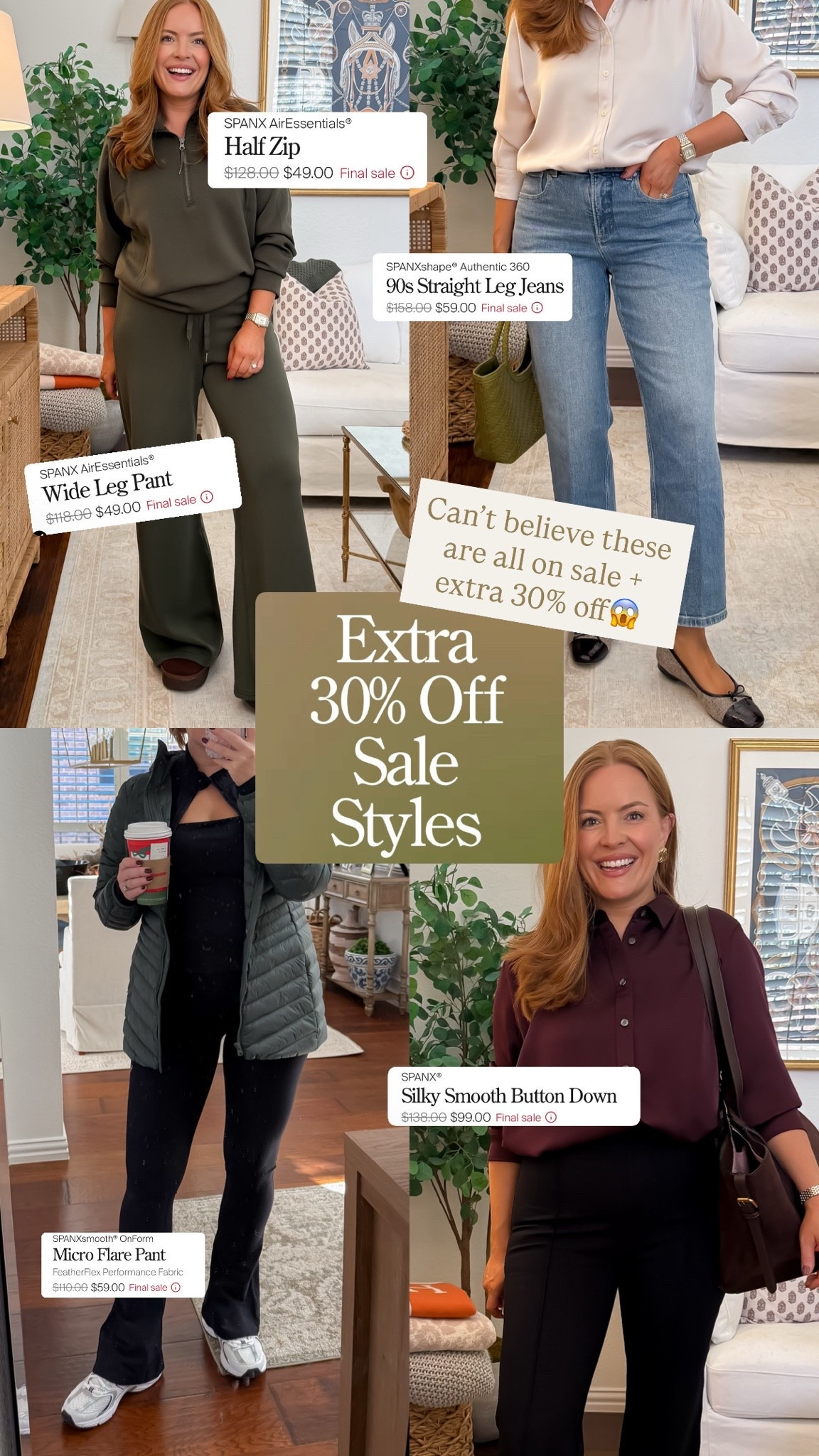 The best SPANX SALE happening now!! Save on all your favorites + get an extra 50% off!!