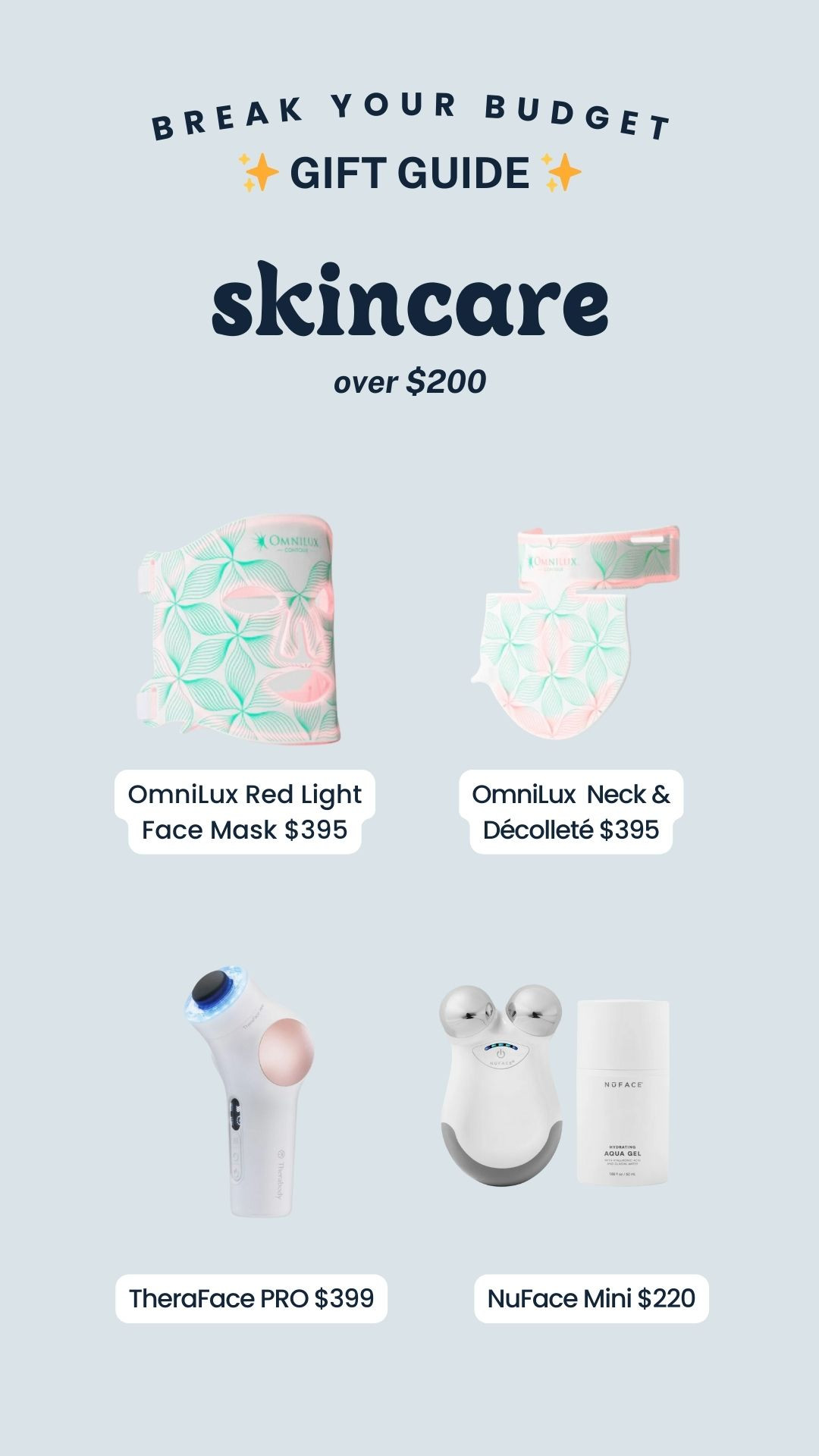 Gift Guide Over $200: Skincare Splurges 

 

#LTKGiftGuide #LTKHoliday #LTKSeasonal