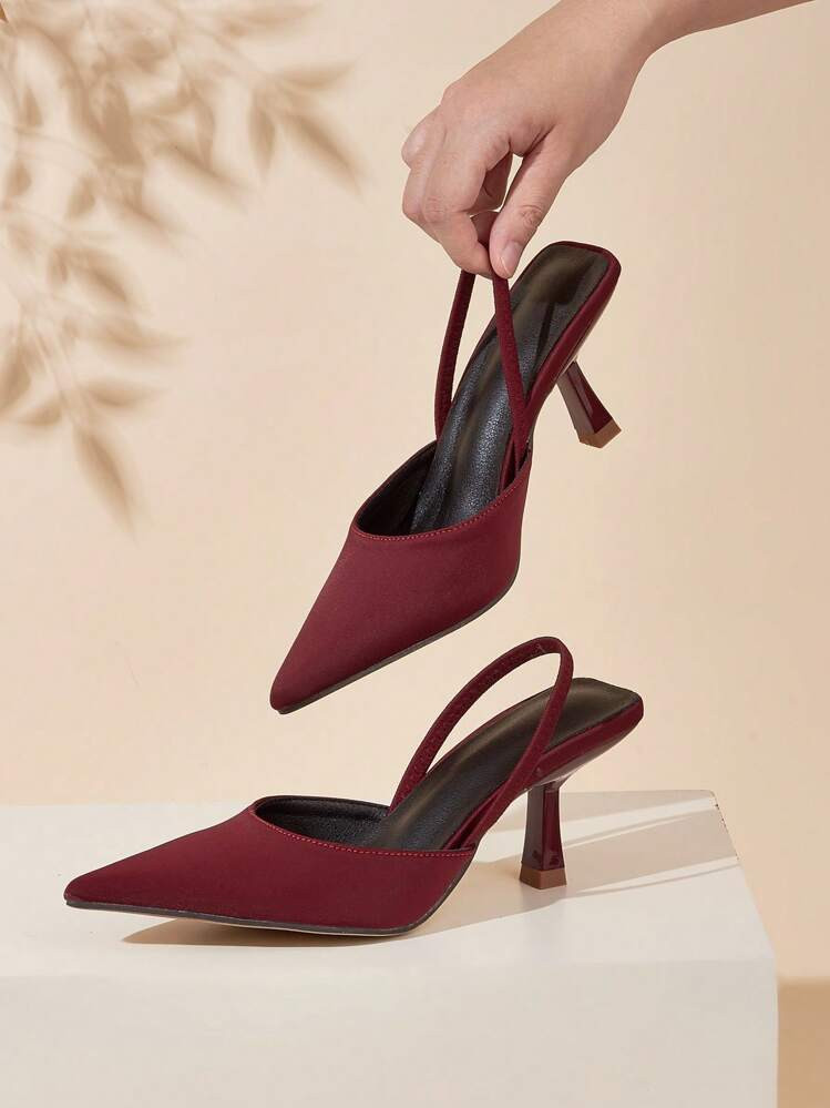 Women's New Elegant Comfortable Fashion Versatile Closed-Toe Pointed Toe Stiletto Heel Pumps | SHEIN