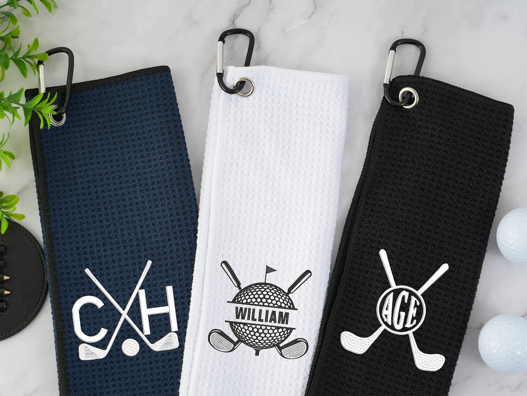 Embroidered Golf Towel, Personalized Golf Towel, Monogrammed Golf Towel, Custom Golf Towel, Perso... | Etsy (US)
