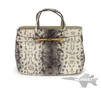 GUCCI horsebit 2WAY tote bag 319795 leather python pattern white grey | eBay US