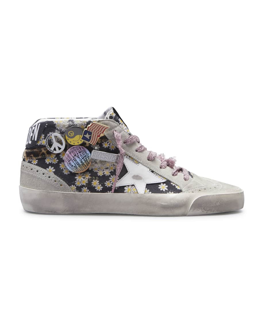 Golden Goose Mid Star Daisy Sneakers | Neiman Marcus