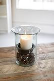 Kalalou CV412 Original Glass Candle Cylinder W Insert, Clear | Amazon (US)