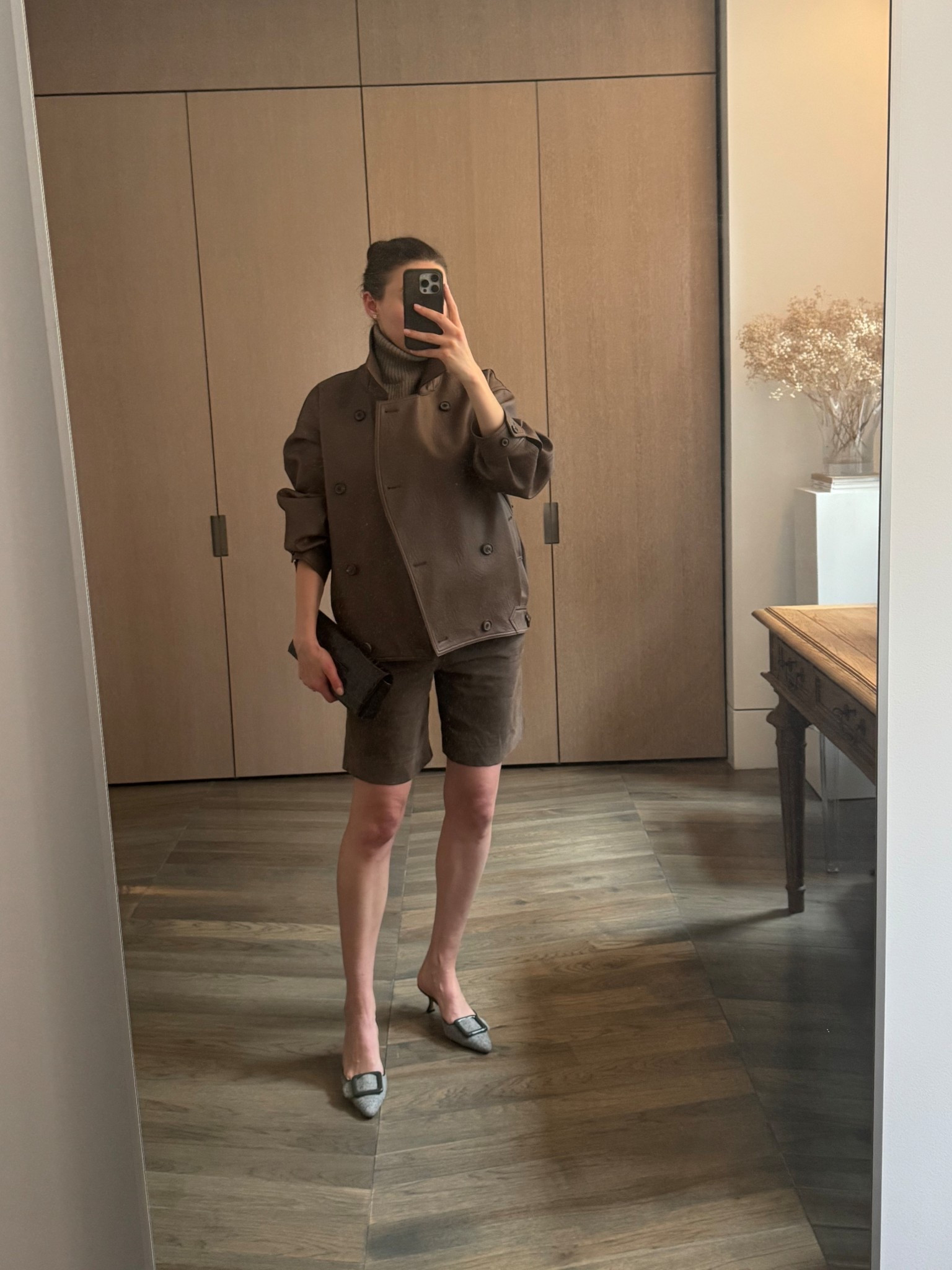 Hemmed the shorts just above the knee 

#LTKItBag #LTKShoeCrush #LTKStyleTip