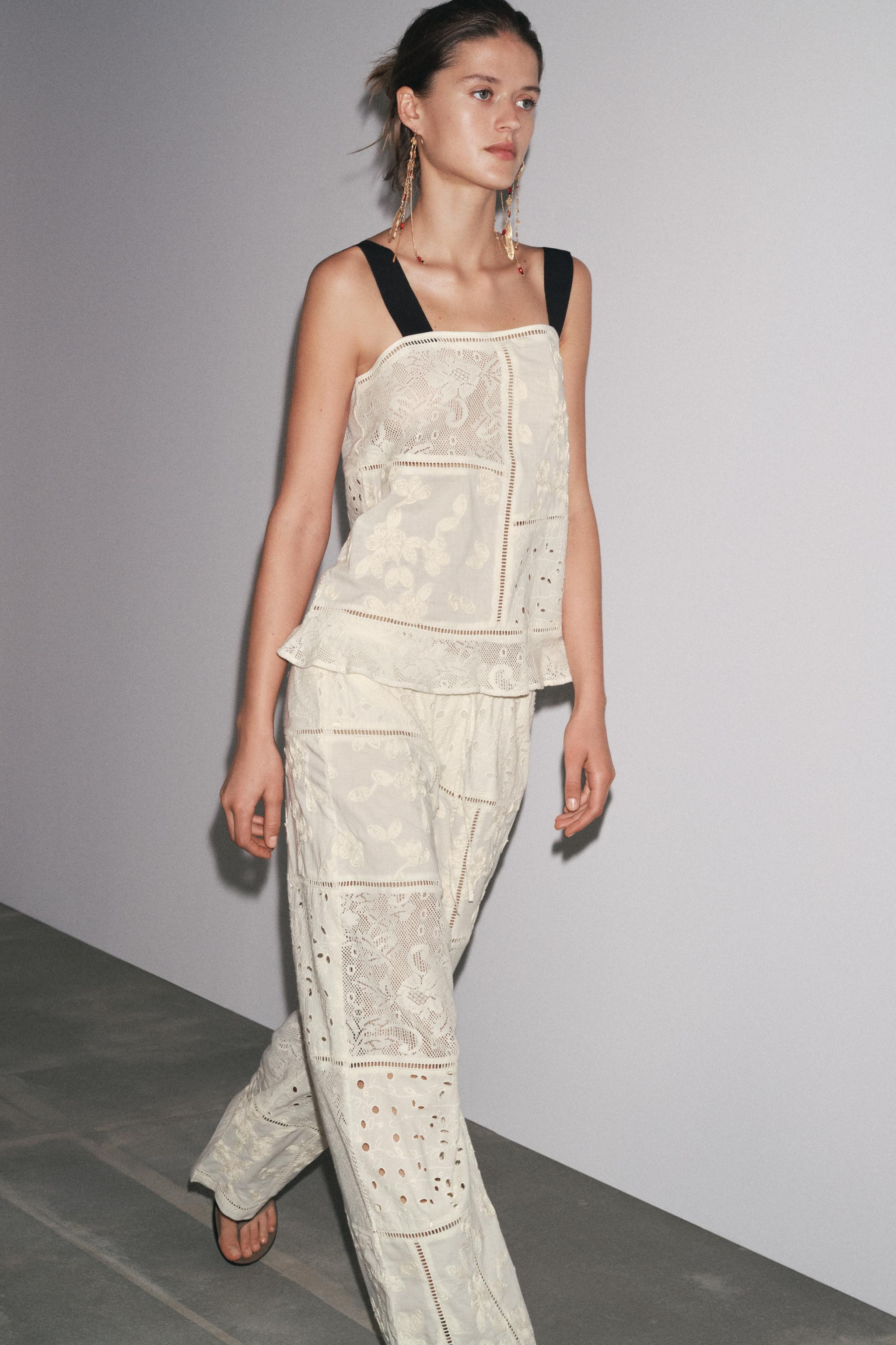 ZW COLLECTION PATCHWORK EMBROIDERED TOP | Zara US