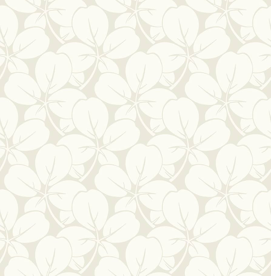 A-Street Prints Robert Off-White Clover Wallpaper (2970-26105) | Amazon (US)