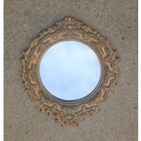 Vintage Gold Gilded Mirror Wall Hollywood Regency Mid Century Faux Gilded, Ornate Floral | Etsy (US)