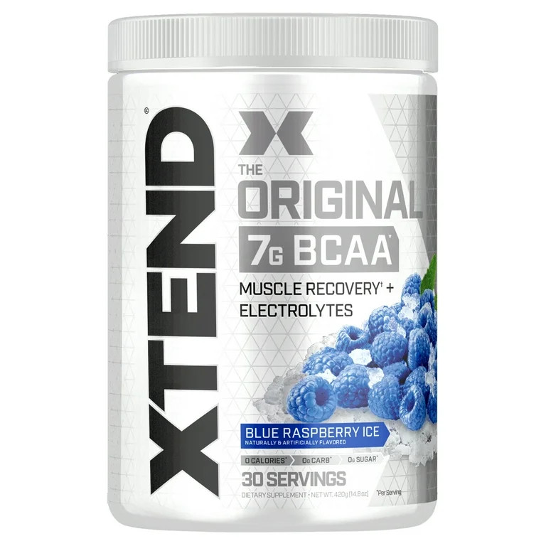 XTEND Original BCAAs |Blue Raspberry Ice | Hydration & Recovery | 30 Servings | Walmart (US)