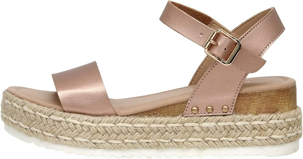 CUSHIONAIRE Women's Melissa Espadrille Wedge Sandal | Amazon (US)